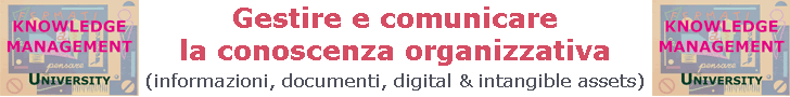 2° Knowledge Management University, S. Margherita Ligure, GE, 23-24-25 aprile 2008